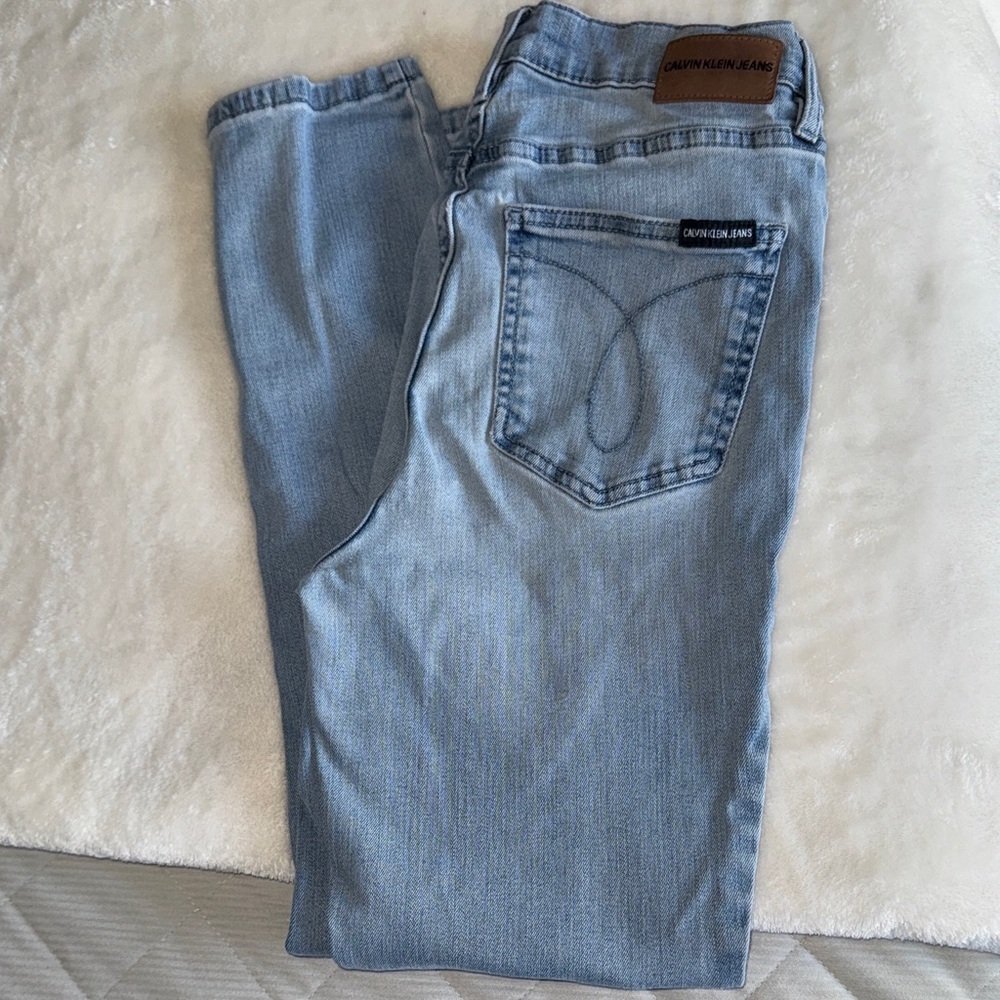Calvin Klein Men's Slim Jeans in Light Blue